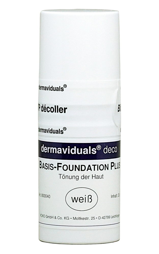 dermaviduals®-Basis-Foundation Plus - weiß, 50g