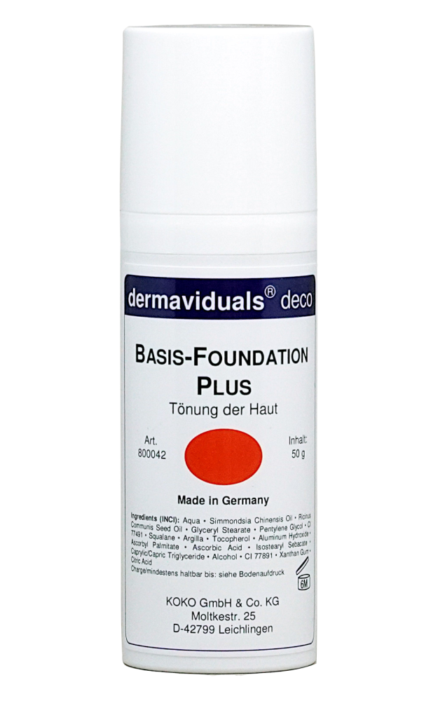 dermaviduals®-Basis-Foundation Plus - rot, 50g